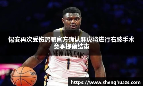 锡安再次受伤鹈鹕官方确认胖虎将进行右膝手术赛季提前结束