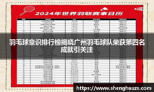 羽毛球意识排行榜揭晓广州羽毛球队荣获第四名成就引关注